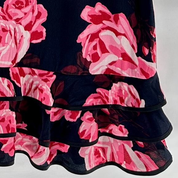Kate Spade Black and Pink Floral Mini Dress - Picture 4 of 8